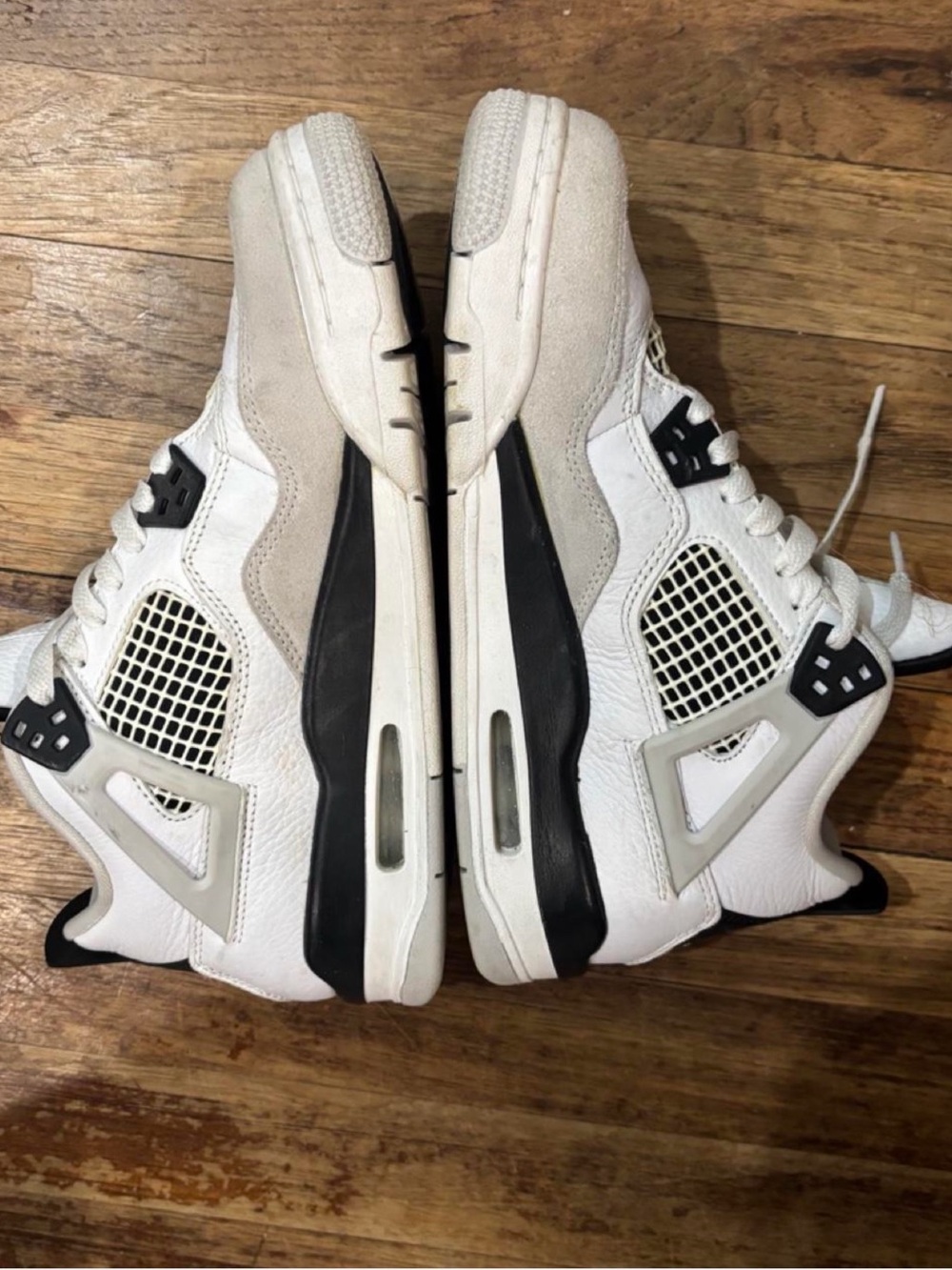 Jordan White and Gray Retro Basketball Sneakers